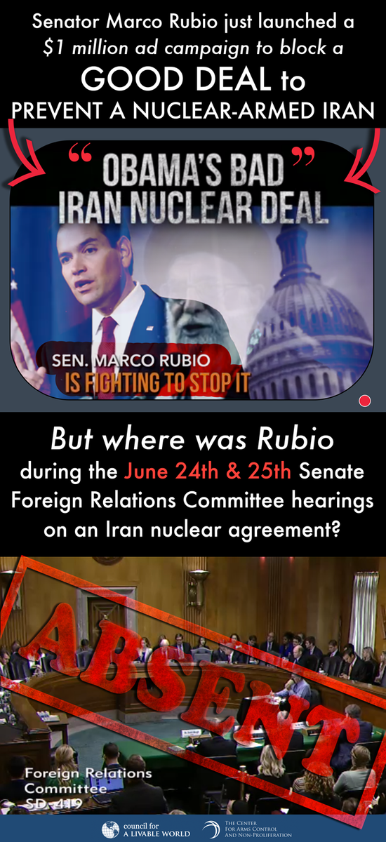 Rubio misses SFRC hearings days before Iran deadline
